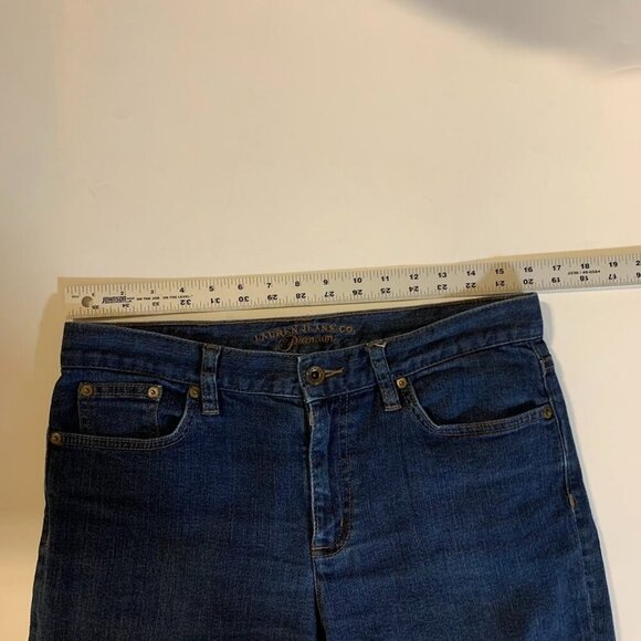 Lauren Jeans Premium Women's‎ Classic Straight Mid Rise Stretch Jeans Size 8 - Picture 11 of 13